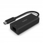 Belkin Inc012btbk Adapter Usb-c To Ethernet 2.5gb With 90mm Tethered Cable