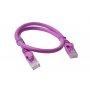 8ware Cat6a Utp Ethernet Cable 25cm Snagless purple
