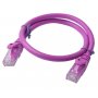 8ware Cat 6a Utp Ethernet Cable, Snagless - 0.5m (50cm) Purple