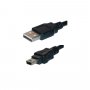 Wicked Wired 1m Type A To Mini 5Pin USB 2.0 Data Cable