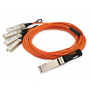Cisco Qsfp-4x10g-aoc1m= 40gbase Active Optical Qsfp To 4sfp Breakout Cable, 1m