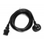 8ware Power Cable From 3-pin Piggy Back Au Male To Iec C13 Female Plug In 3m