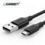 Ugreen 60138 Micro Usb2.0 Male To Usb Male Cable Nickel-plated 2m Black 