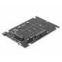 Simplecom Sa207 Msata + Sata Protocol Base M.2 Ssd (b Key Sata) To Sata 2-in-1 Combo Adapter - Pcb (not Support Pci-e / Nvme Type)