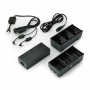Zebra Two 3 Slot Battery Chargers (CHARGES 6 BATTERIES) With Power Supply And Y Cable ZQ600 Qln OR ZQ500. AU Power Cord