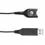 Sennheiser Headset Connection Cable: Usb - Easydisconnect (sound Card Integrated In Usb Plug).