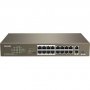 Tenda TEF1118P-16-150W 16fe+2ge/1sfp Desktop Switch With 16-port Poe