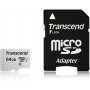 Transcend Ts64gusd300s-a 64gb Micro Sd Uhs-i U1 With Adapter 95mb