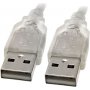 8ware Usb 2.0 Cable Type A To A M/m Transparent 3m