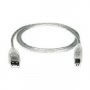 8ware Usb 2.0 Certified Cable A-b 3m Transparent Metal Sheath Ul Approved