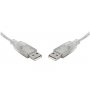 8ware Usb 2.0 Certified Cable A-a 5m Transparent Metal Sheath Ul Approved