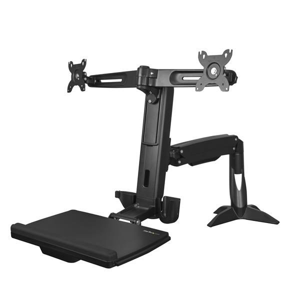 Buy Startech Sit Stand Dual Monitor Arm For Two Monitors Up To