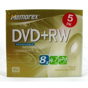 Memorex Dvd+rw / 8x / 5 Pack / 05517