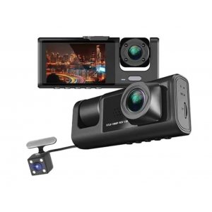 BDI-C309 3 Cameras 1080P Front & 720P Inside 2 Inch Screen + 480P Back Dash Cam