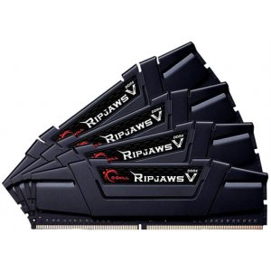 G.skill 32GB DUAL CHANNEL KIT (8GB X 4) PC4-25600/DDR4 3200MHZ 1.35V UNBUFFERED NON-ECC PERFORMANCE SERIES - RIPJAWSV BLACK