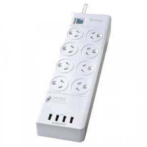 Sansai Generic 8 Outlets & 4 Usb Outlets Surge Protected Powerboard (pad-4088h)
