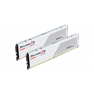 G.skill RIPJAWS S5 32GB KIT WHITE 2X16GB DDR5 5600MHZ CL36-36-36-89 1.2V UDIMM Memory