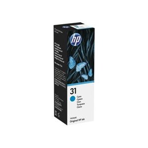 HP 31 Genuine Cyan Ink Bottle 1VU26AA