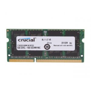 Crucial 8GB (1 x 8GB) DDR3-1600 Memory (CT8G3S160BM) 1.35v SO-DIMM