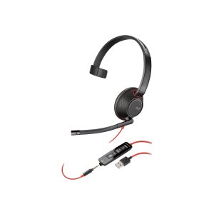 Plantronics 207577-201 Blackwire C5210 Uc Mono Usb-a & 3.5mm Corded Headset