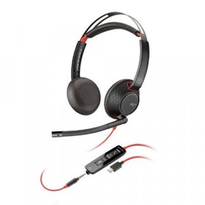 Plantronics 207586-201 Blackwire C5220 Uc Stereo Usb-c & 3.5mm Corded Headset