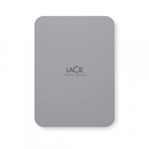LaCie Mobile Drive Secure 5TB Portable Hard Drive, Space Grey STLR5000400