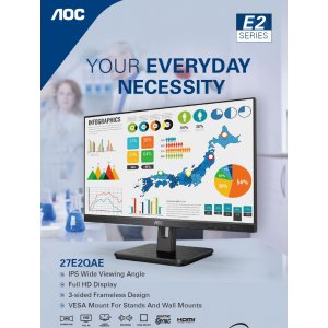 AOC 27E2QAE 27" 1080p IPS 75Hz 4ms Adaptive-Sync Monitor