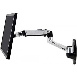 Ergotron 45-243-026 LX WALL MOUNT LCD DISPLAY ARM POLISHED ALUMINIUM MAX SIZE 24IN MAX WEIGHT 9.1KG