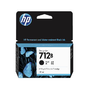 HP 712B 38ml Black Ink Cartridge 3ED28A