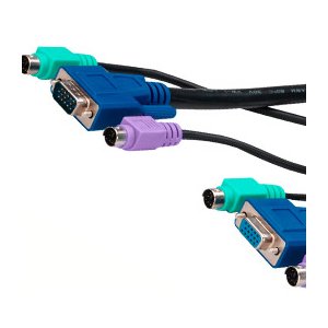 Cabac 1.8m Kvm Combo 2x Ps2, Hd15 Male To Female Cable