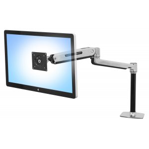 Ergotron 45-360-026 Lx Sit Stand Desk Mount Lcd Arm Polished