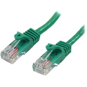 StarTech 0.5m Green Cat5e / Cat 5 Snagless Ethernet Patch Cable 0.5 m 45PAT50CMGN