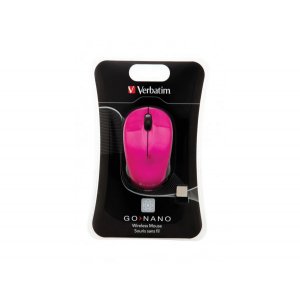 Verbatim Go Nano Pink Mouse Wireless Opical