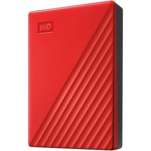 WD 5TB My Passport, Portable External Hard Drive, Red