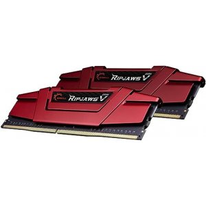 G.SKILL Ripjaws V Series F4-2400C15D-8GVR 8GB (4GBx2) DDR4 2400 MHz C15 1.2 V Memory Kit - Blazing Red