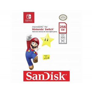 Sandisk 256gb Nintendo-licensed Microsd Card For Nintendo Switch Sdsqxao-256g-gn3zn