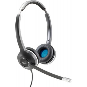 Cisco Headset 532, Wired Dual On-Ear Quick Disconnect Headset with RJ-9 Cable, Charcoal