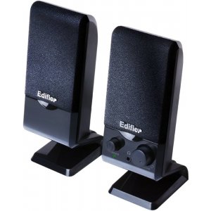 Edifier M1250 2.0 Usb Powered Compact Multimedia Speakers - 3.5mm Aux/flat Panel Design Satellites/built In Power/volume Controls/black