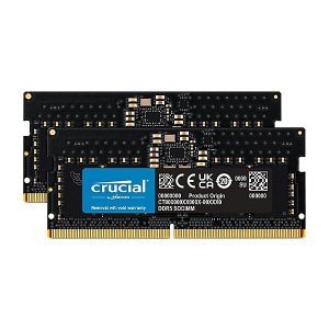 Crucial 16GB Kit (2 x 8GB) DDR5-4800 SODIMM CT2K8G48C40S5 Memory