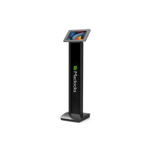 Compulocks iPad 10.2 Rokku Enclosure Brandable Floor Stand Black for Apple 10.2-inch iPad (7th- 9th generation)
