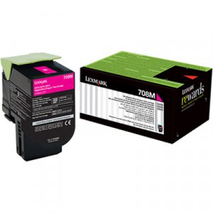 Lexmark 708m Magenta Return Toner Cartridge 1k Cs310/cs410/ Cs510