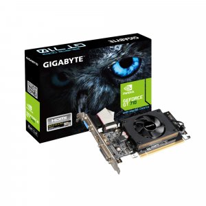 Gigabyte Nvidia Geforce Gt 710 2gb Ddr3 2.0 Pcie Video Card 4k 3xdisplays Hdmi Dvi Vga Low Profile Fan