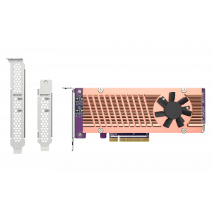 QNAP QM2-2P-384A Dual M.2 22110/2280 PCIe NVMe SSD Expansion Card