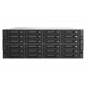 QNAP TL-R2400PES-RP 24-bay 4U rackmount PCIe interface SATA JBOD expansion enclosure for petabyte-scale