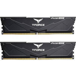 TEAMGROUP T-Force Vulcan DDR5 32GB (2x16GB) 6000MHz (PC5-48000) CL38 Desktop Memory Module Ram (Black) for 600 700 Series Chipset XMP 3.0 Ready - FLBD532G6000HC38ADC01