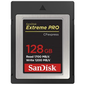 Sandisk 128gb Extreme Pro Cfexpress Card Type B - Sdcfe-128g-gn4nn Read 1700 Mb/s Write 1200mb/s