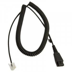 Jabra LINK 2m Coiled Quick Disconnect to Modular RJ Cable 8800-01-89