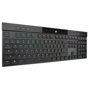 Corsair K100 Rgb Air Wireless Ultra-thin Mechanical Gaming Keyboard, Backlit Rgb Led, Cherry Ulp Tactile, Black