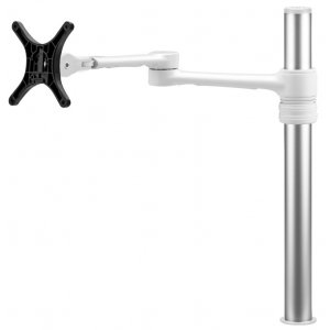 Atdec AF-AT Single Pole Articulated Arm Stand - White AF-AT-SW