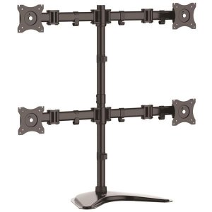 StarTech Quad Monitor Stand - Steel - For VESA Mount Monitors up to 27in ARMBARQUAD